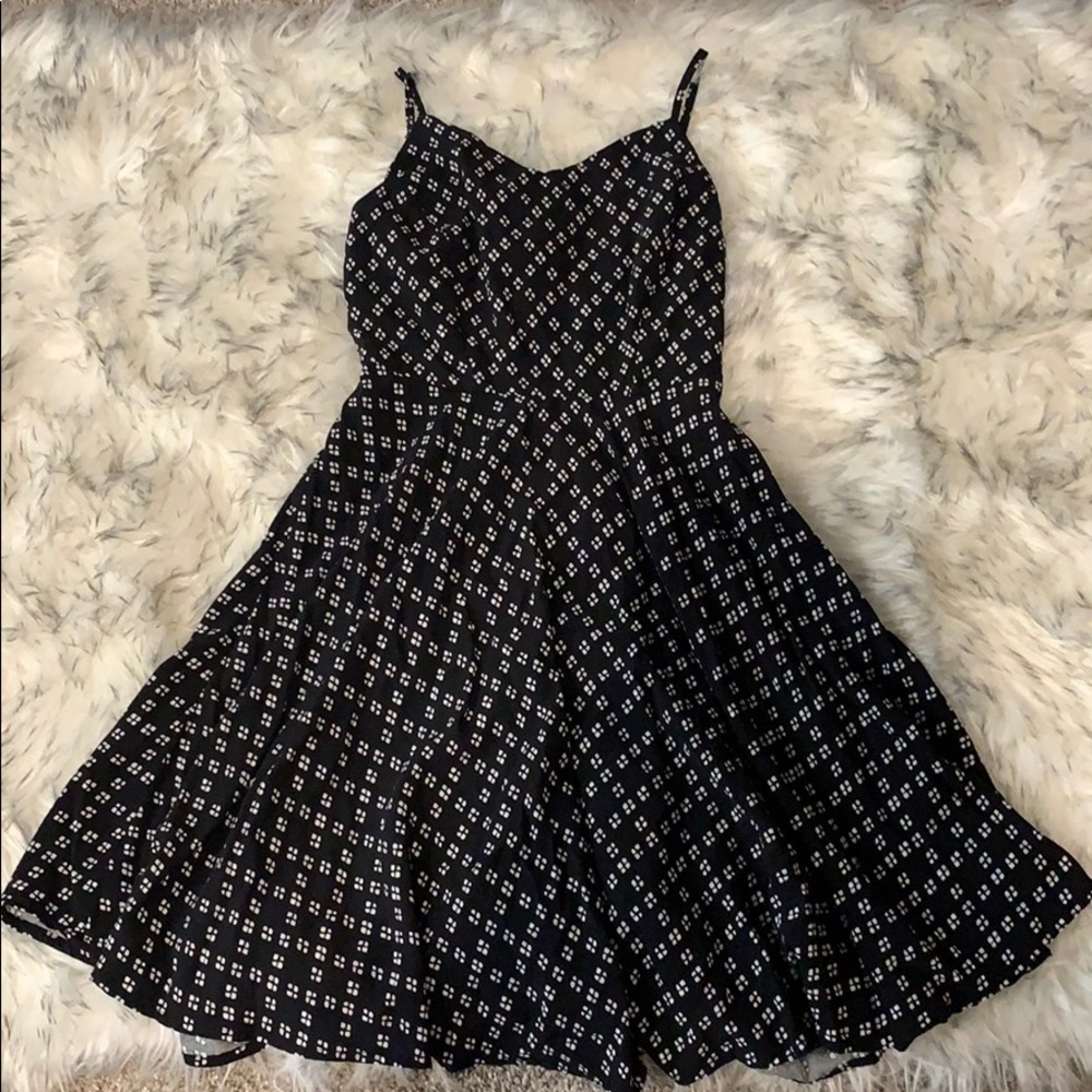 Old Navy Black and White Geo Cami Dress
